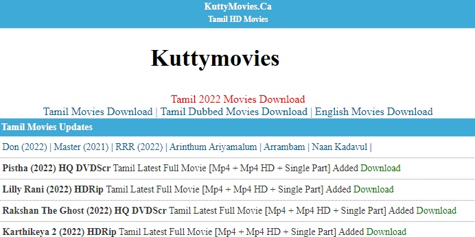 Kuttymovies free download